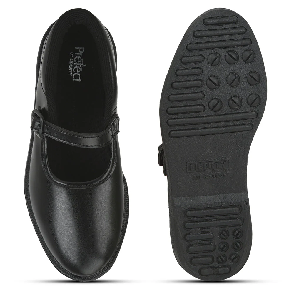 Prefect Black Ballerina Dress School Shoes For Kids N.S/GIRL By Liberty - Image 7