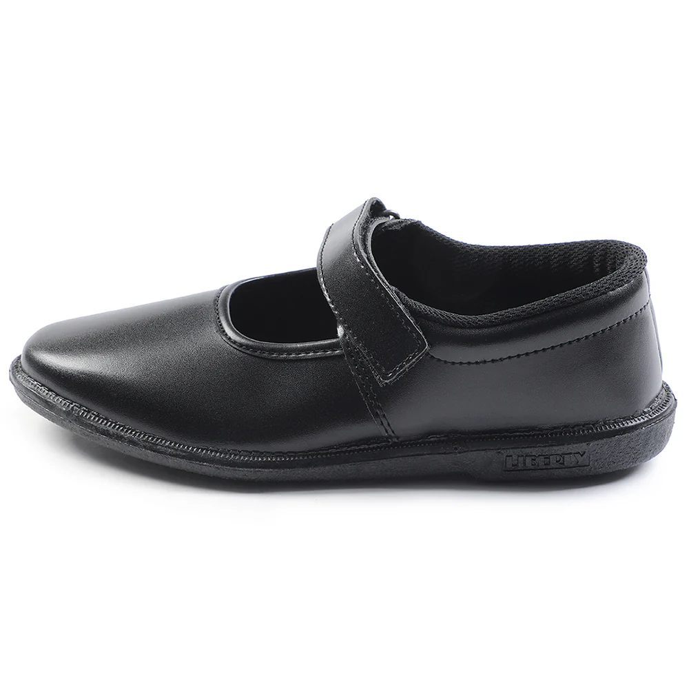 Prefect Black Ballerina Dress School Shoes For Kids S/GIRL(V) By Liberty - Image 3
