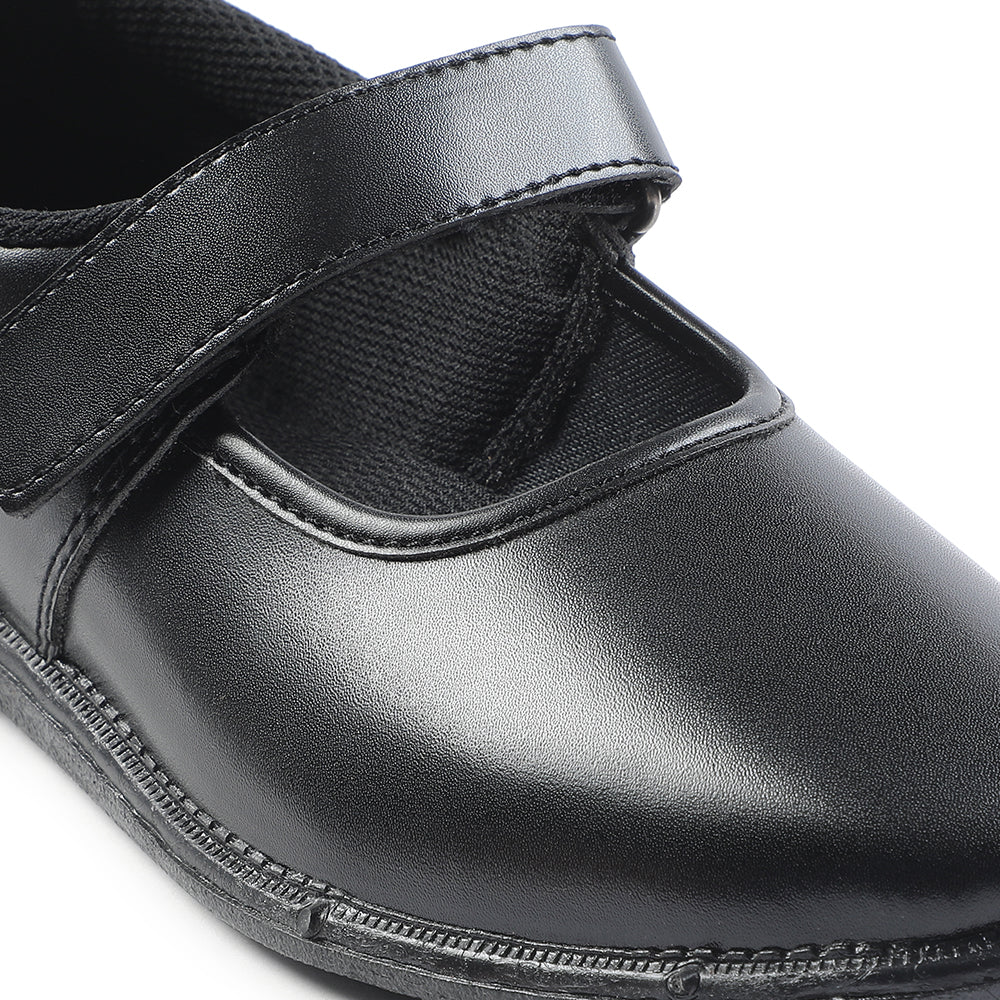 Prefect Black Ballerina Dress School Shoes For Kids S/GIRL(V) By Liberty - Image 7