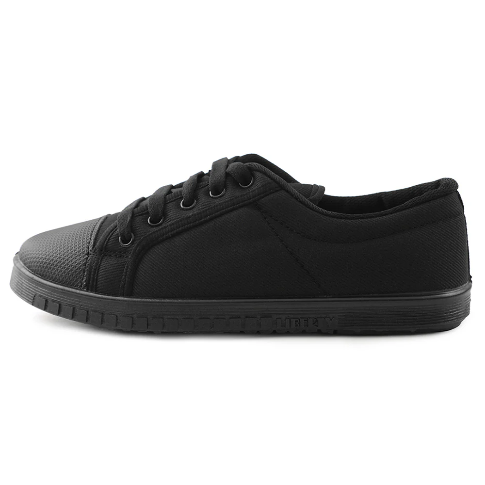 Prefect Black Lacing PT School Shoes For Kids TENIS By Liberty - Image 3