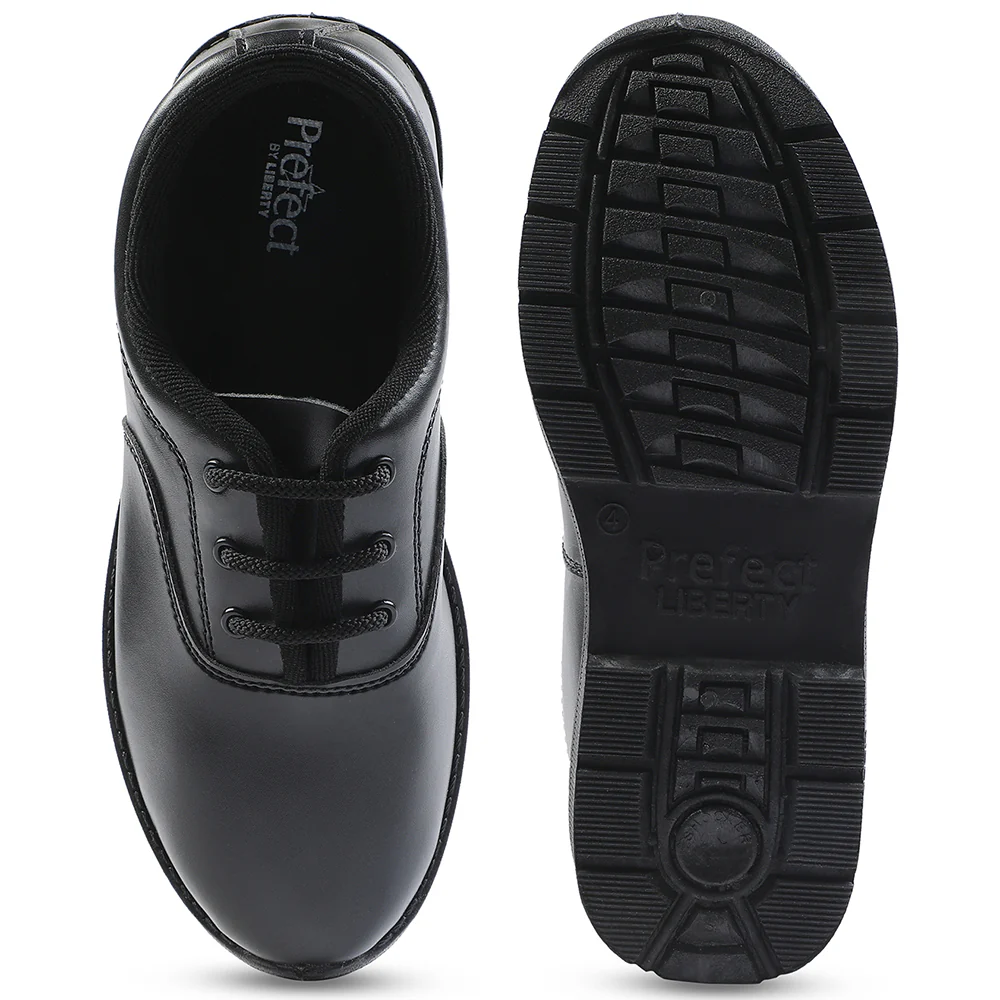 Prefect Black Lacing Uniform School Shoes For Kids S/BOY EXCE By Liberty - Image 10