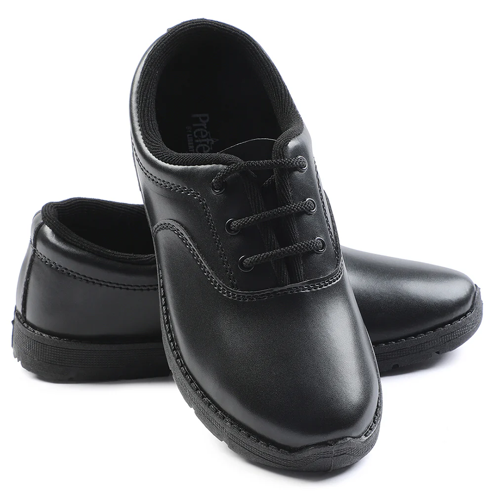 Prefect Black Lacing Uniform School Shoes For Kids S/BOY EXCE By Liberty - Image 11