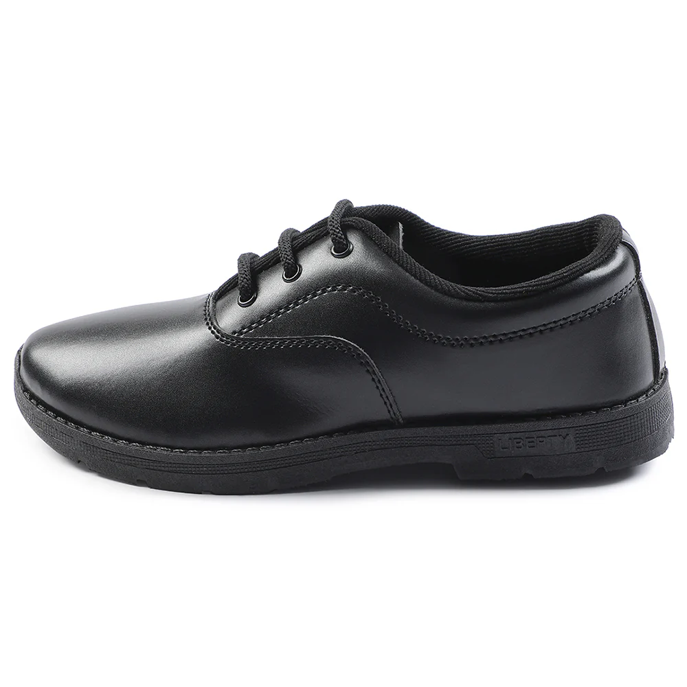 Prefect Black Lacing Uniform School Shoes For Kids S/BOY EXCE By Liberty - Image 3