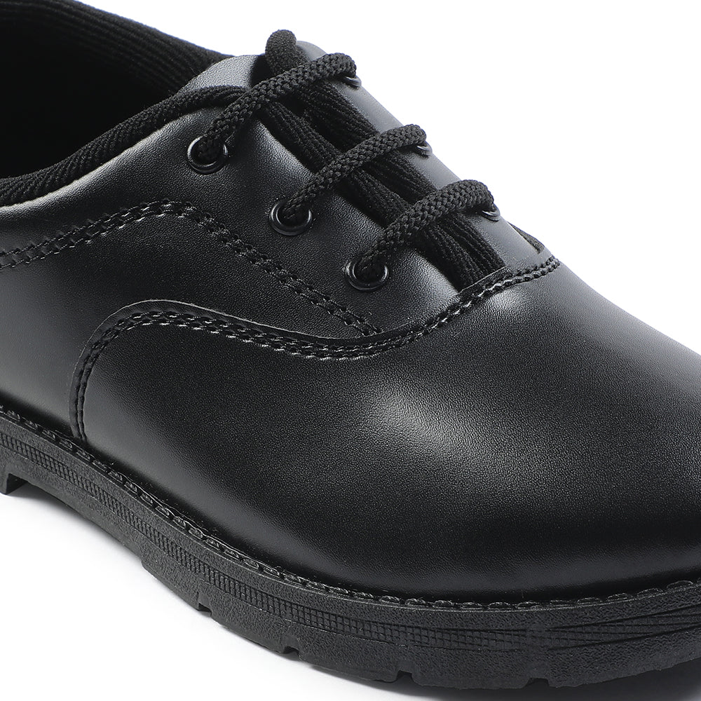 Prefect Black Lacing Uniform School Shoes For Kids S/BOY EXCE By Liberty - Image 7