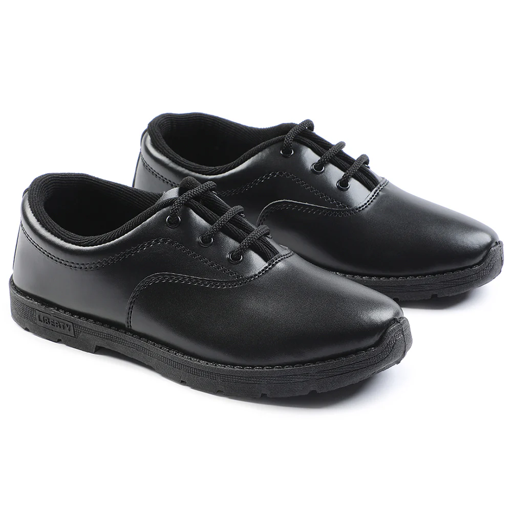 Prefect Black Lacing Uniform School Shoes For Kids S/BOY EXCE By Liberty - Image 8