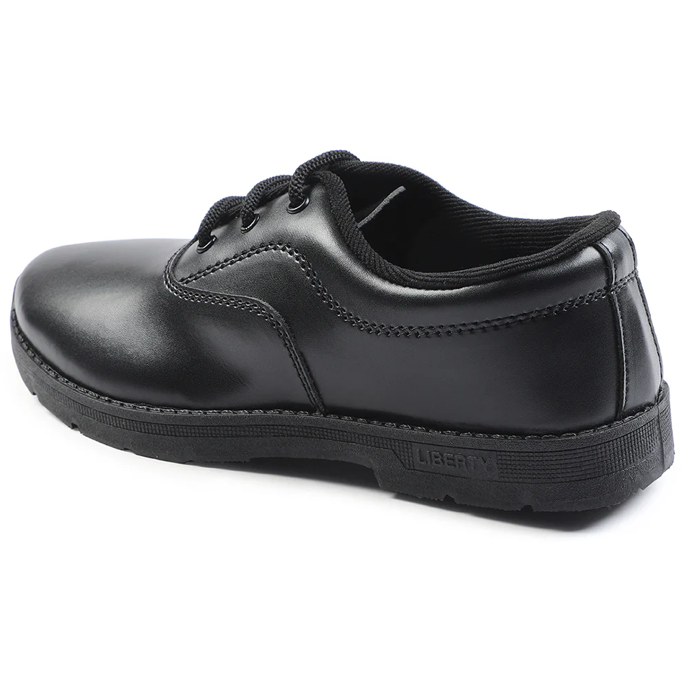 Prefect Black Lacing Uniform School Shoes For Kids S/BOY EXCE By Liberty - Image 9