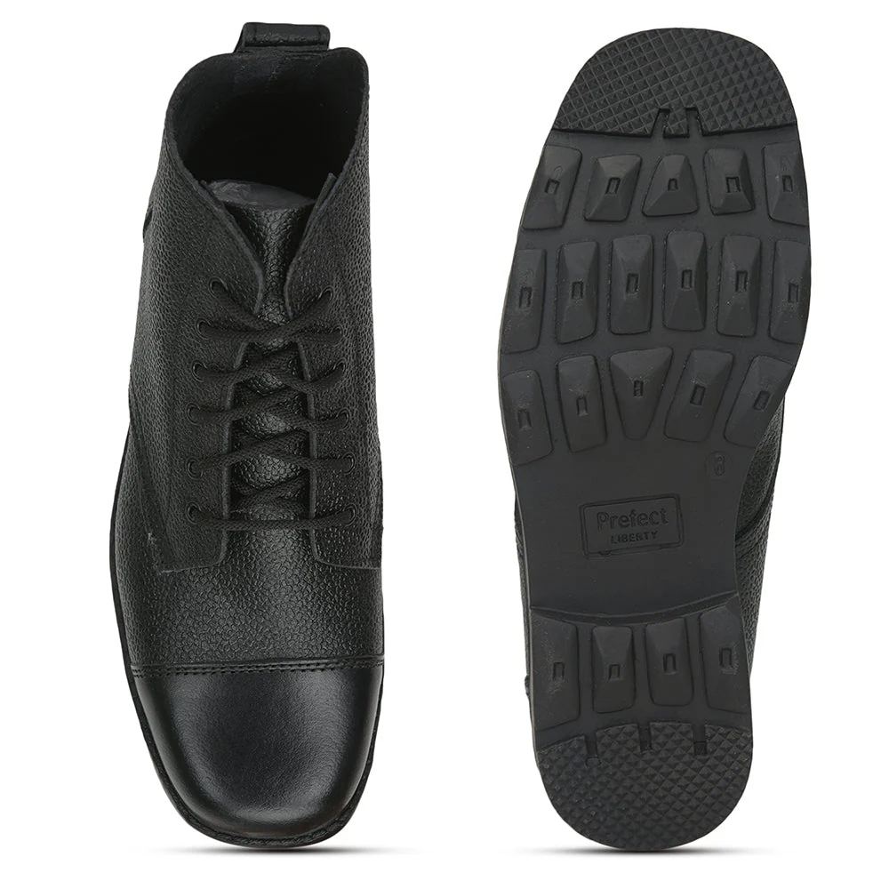 Prefect Formal Black Lace Up Shoes For Men 8131-11SEV By Liberty - Image 4
