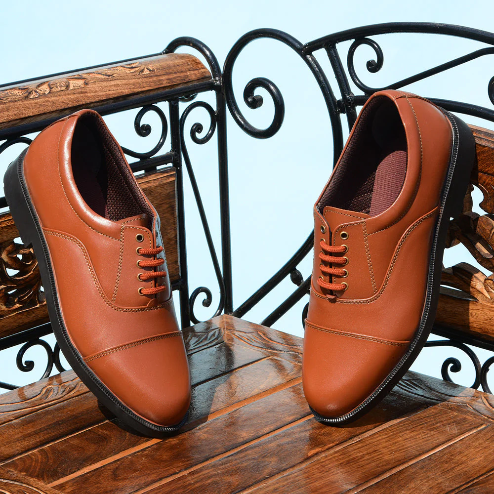 Prefect Formal Lace Up Shoes Men (TAN) 5238-219B By Liberty - Image 4