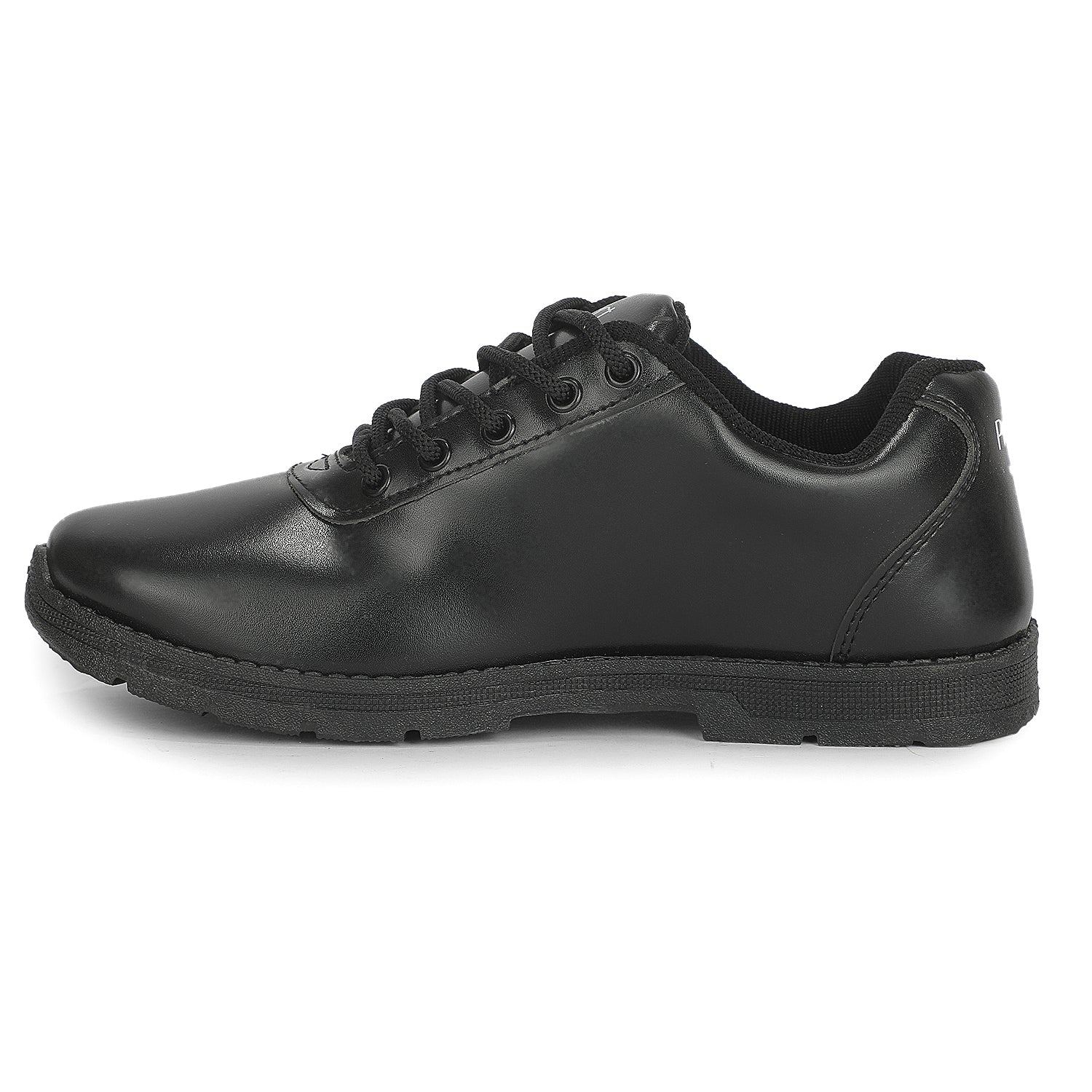 Prefect SMILEWALKE Black Lacing School Shoes For Kids By Liberty - Image 8