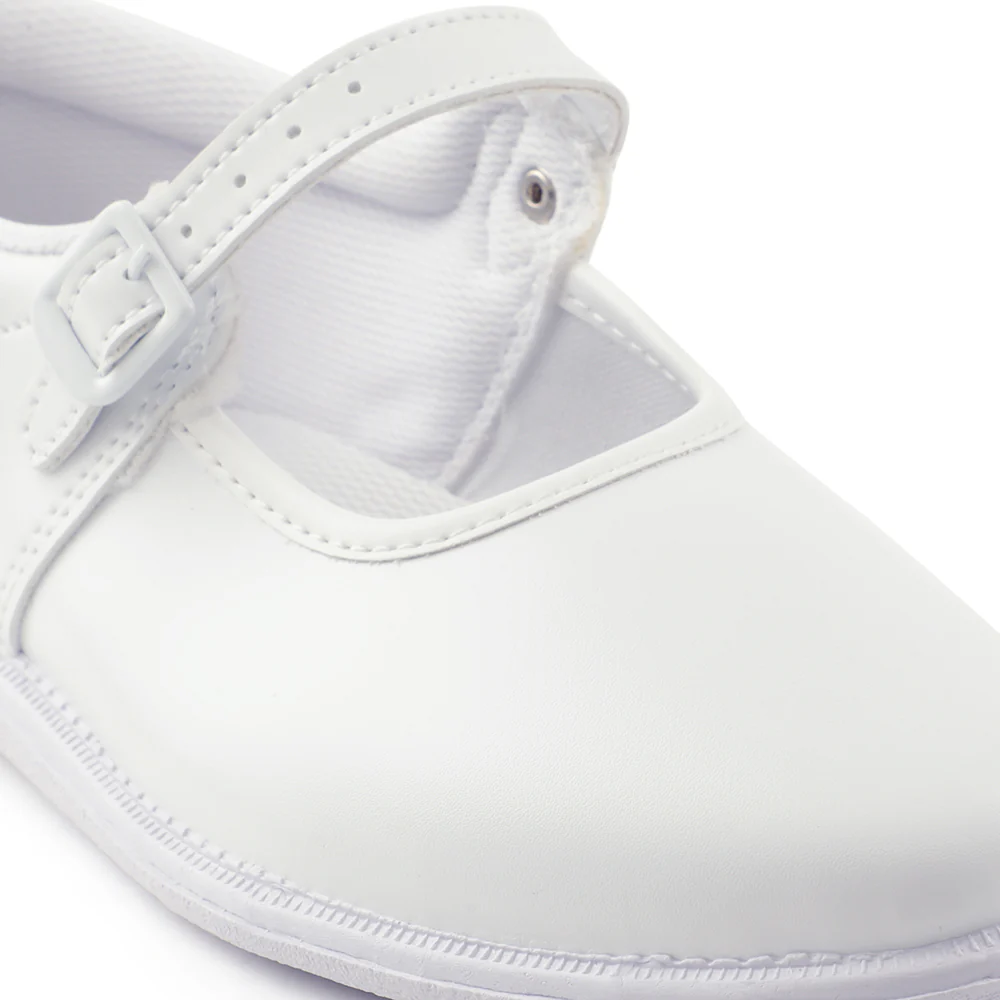 Prefect White Ballerina Dress School Shoes For Kids N.S/GIRL By Liberty - Image 8