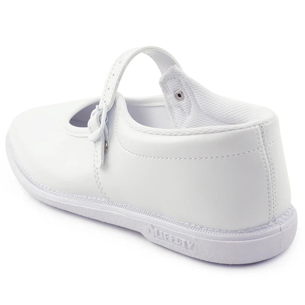 Prefect White Ballerina Dress School Shoes For Kids N.S/GIRL By Liberty - Image 9