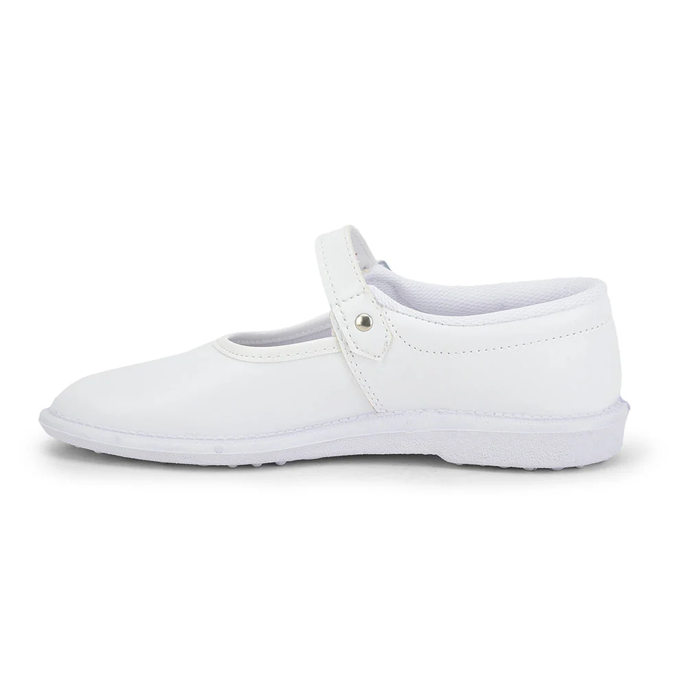 Prefect White Ballerina Dress School Shoes For Kids S/GIRL (N) By Liberty - Image 3