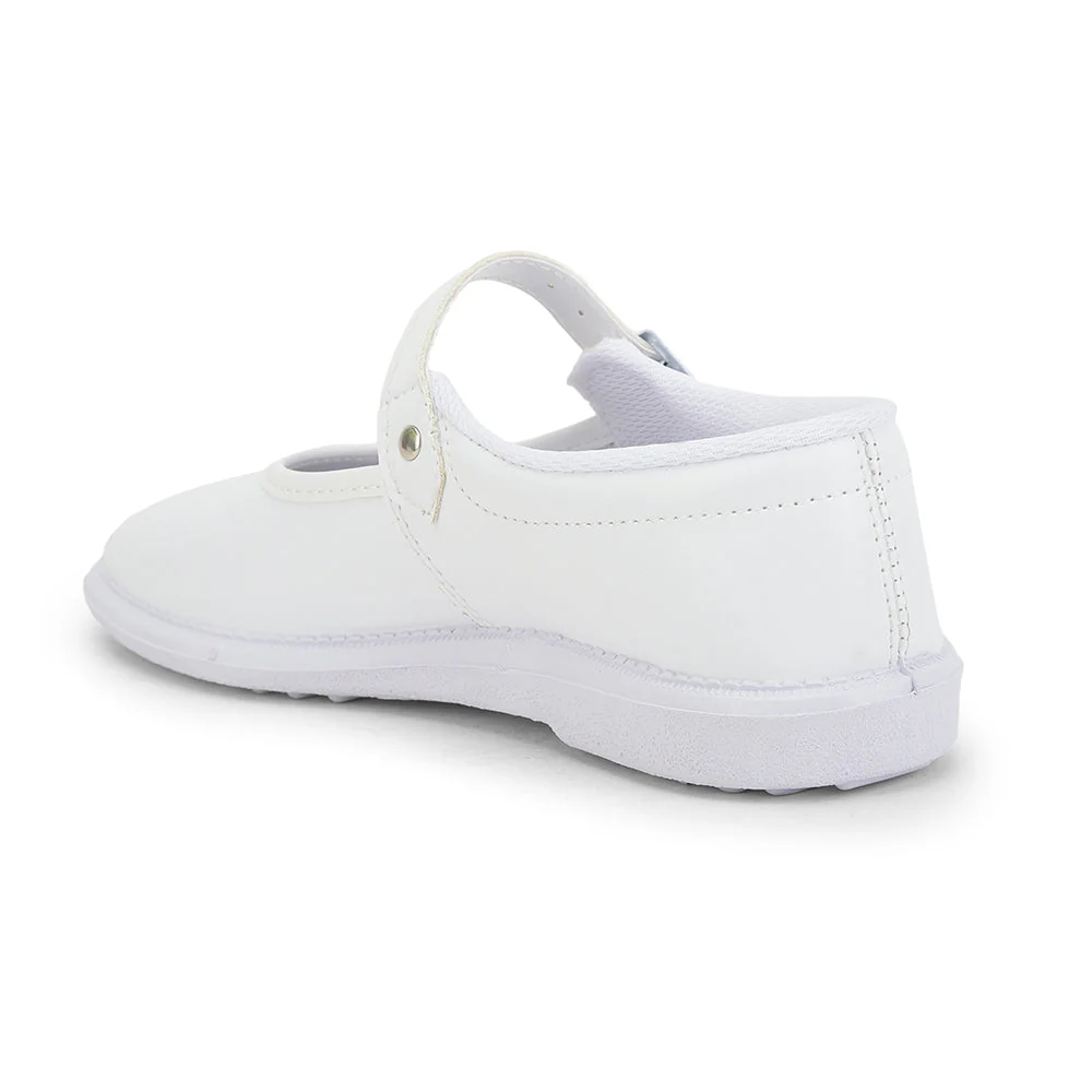 Prefect White Ballerina Dress School Shoes For Kids S/GIRL (N) By Liberty - Image 4