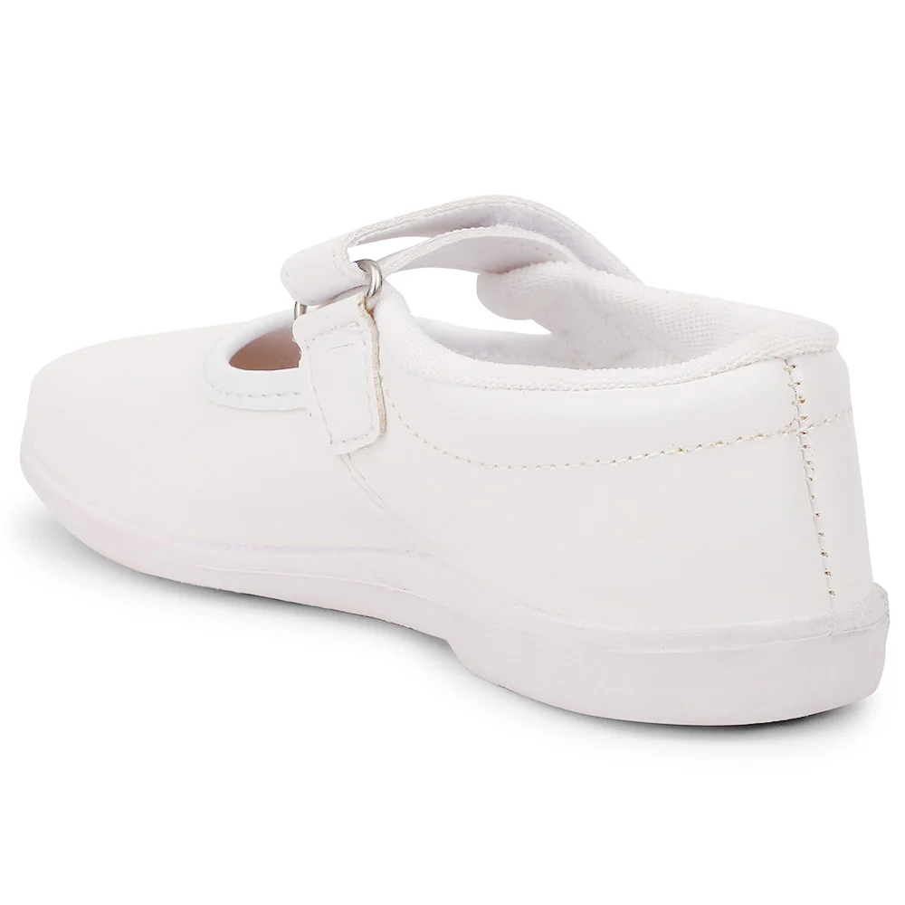 Prefect White Ballerina Dress School Shoes For Kids S/GIRL(V) By Liberty - Image 4