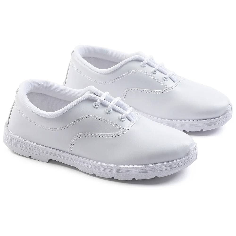 Prefect White Lacing Uniform School Shoes For Kids S/BOY EXCE By Liberty - Image 8