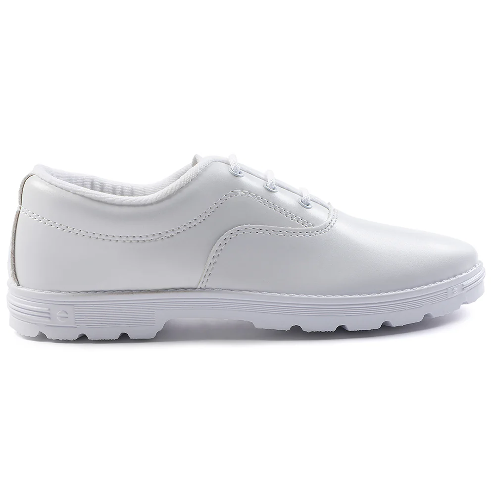 Prefect White Lacing Uniform School Shoes For Kids S-BOYEXCEA By Liberty - Image 2