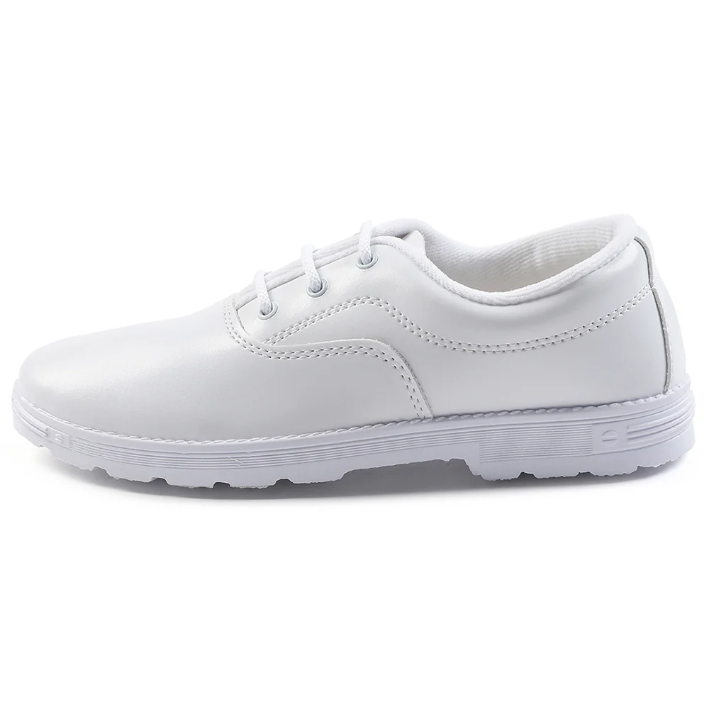 Prefect White Lacing Uniform School Shoes For Kids S-BOYEXCEA By Liberty - Image 3