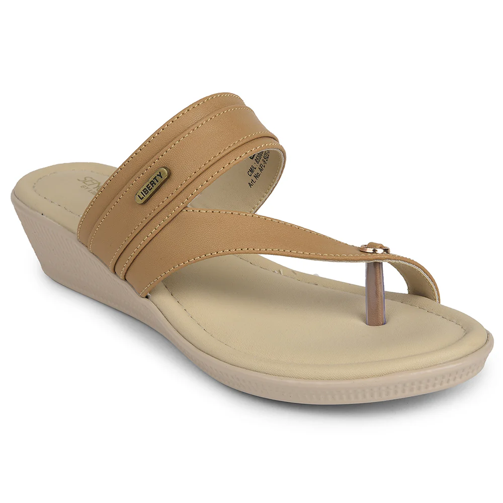 Senorita Beige Casual Sandal For Women AFL-9 By Liberty