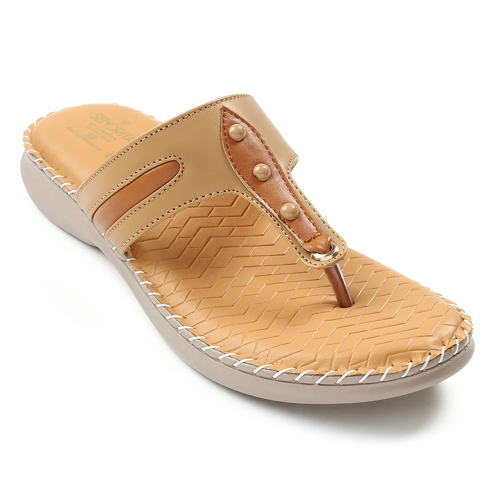 Senorita Beige Casual Slipper For Women S624-02 By Liberty