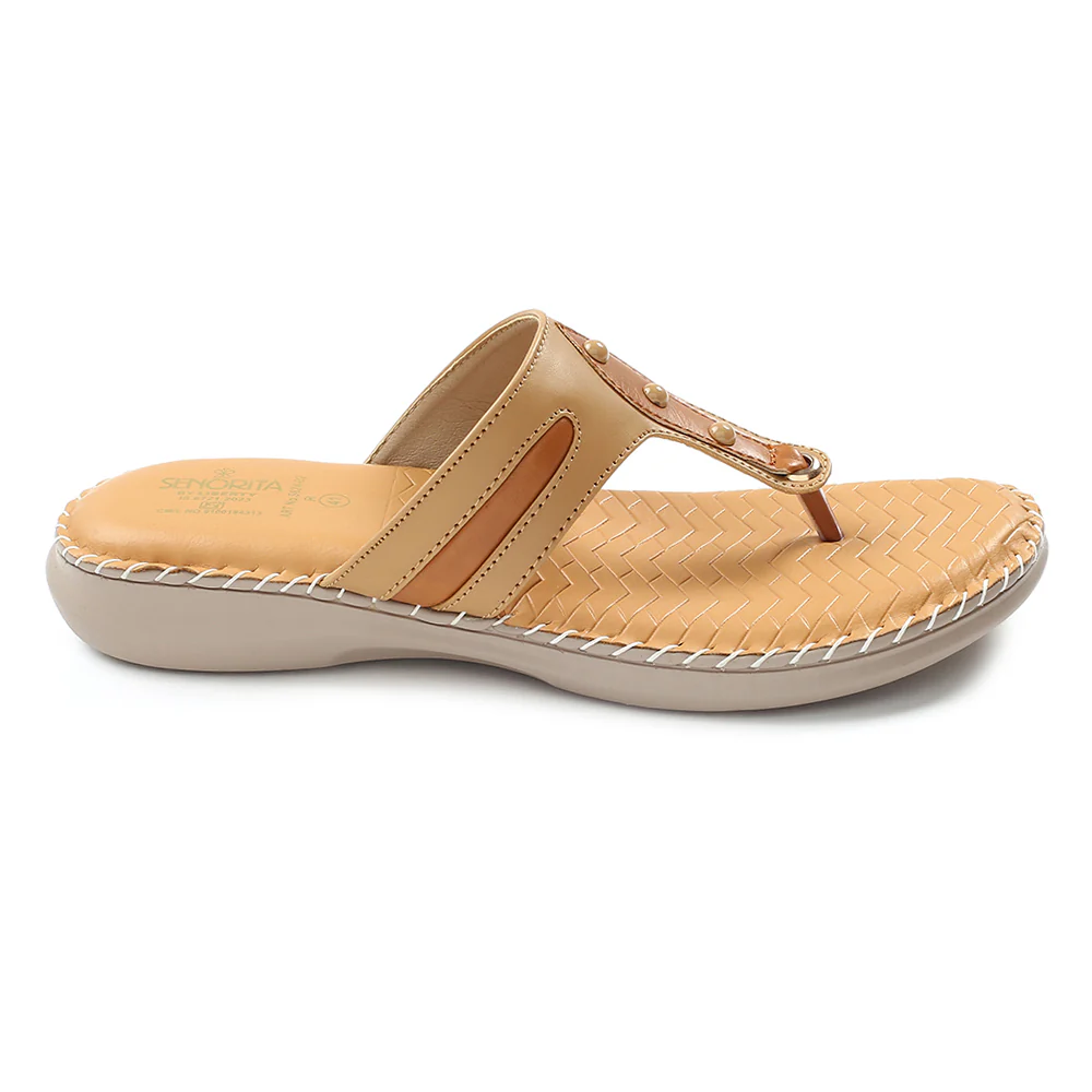 Senorita Beige Casual Slipper For Women S624-02 By Liberty - Image 2