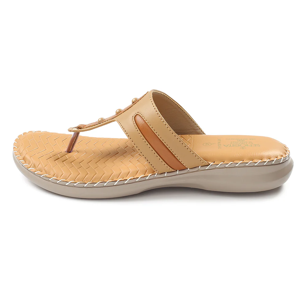 Senorita Beige Casual Slipper For Women S624-02 By Liberty - Image 3
