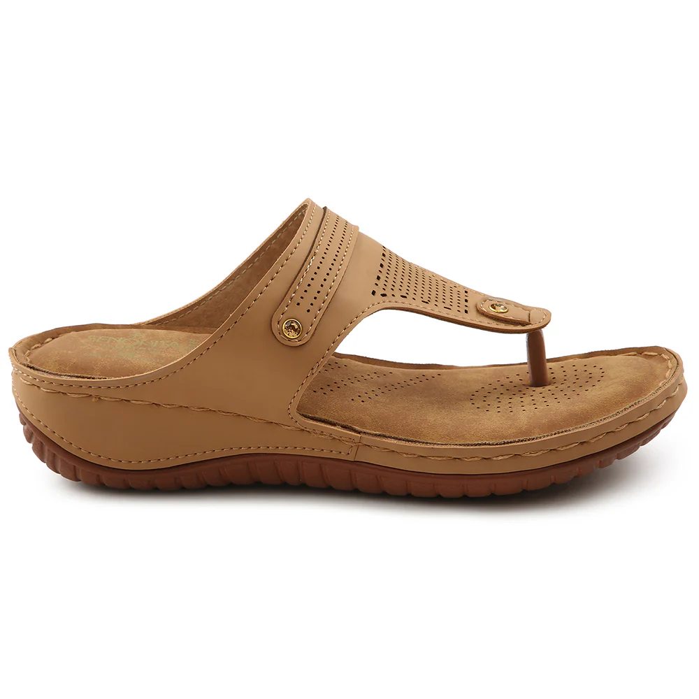 Senorita Beige Casual Slipper For Women S624-09 By Liberty - Image 2