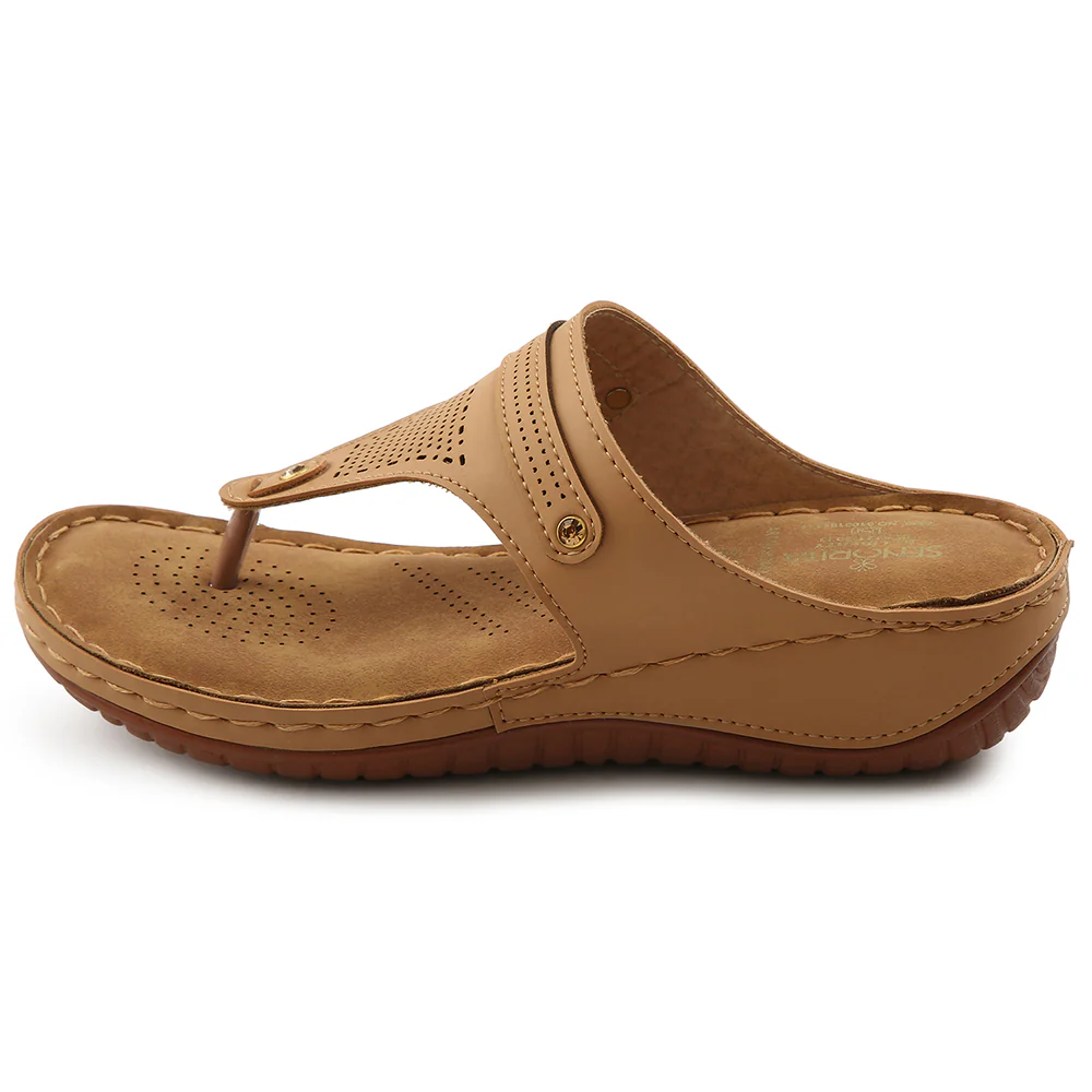 Senorita Beige Casual Slipper For Women S624-09 By Liberty - Image 3