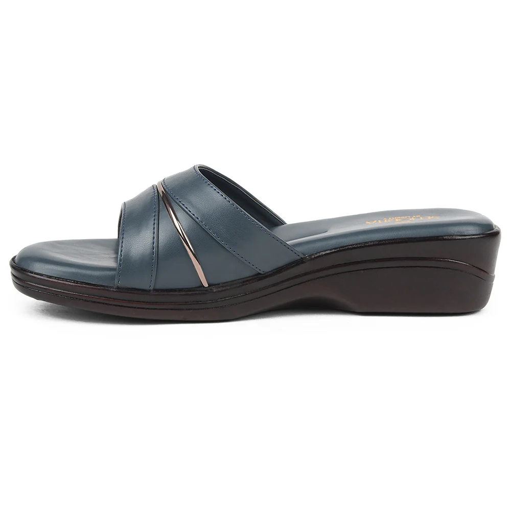 Senorita Blue Casual Sandal For Women LNF-3 By Liberty - Image 3