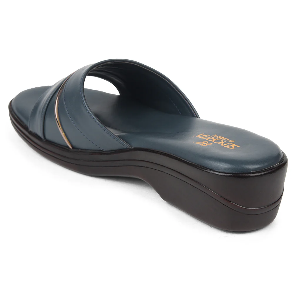 Senorita Blue Casual Sandal For Women LNF-3 By Liberty - Image 5