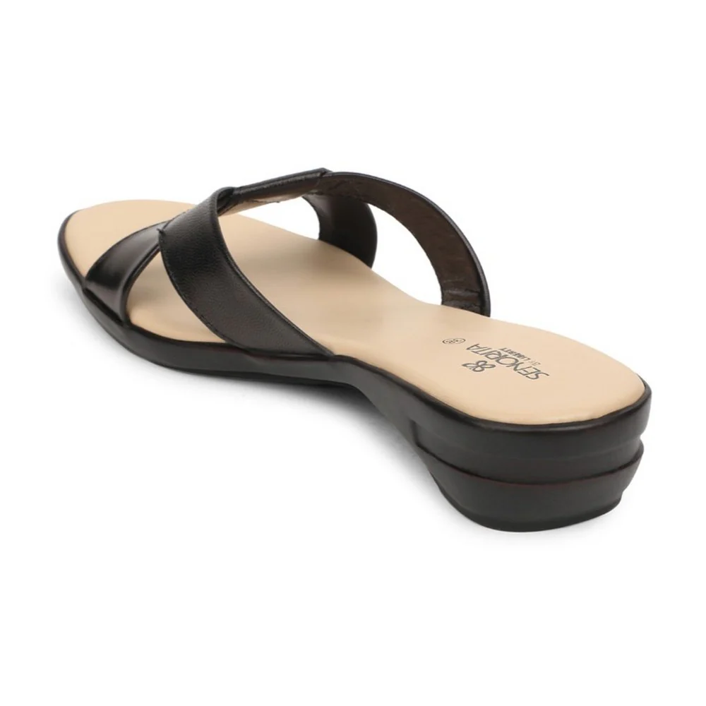 Senorita Brown Casual Slipper For Women AGL-113P By Liberty - Image 5