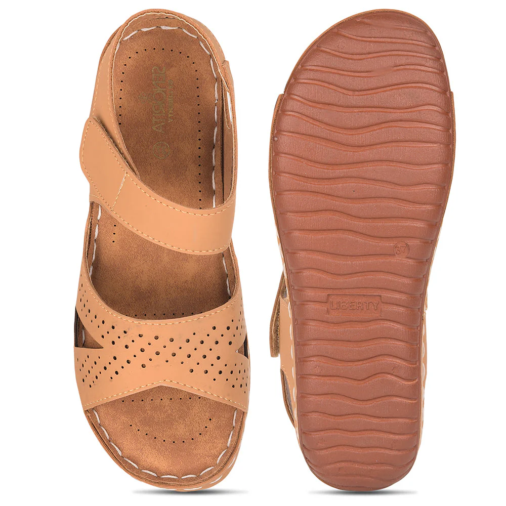 Senorita By Liberty MK-233 Casual Sandal For Women - Beige - Image 6