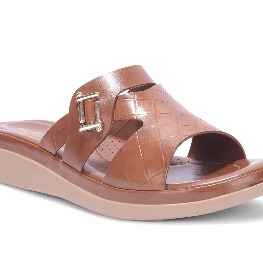 Senorita By Liberty Women JD-12 Brown Casual Slippers - Image 3