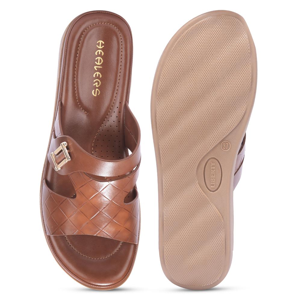 Senorita By Liberty Women JD-12 Brown Casual Slippers - Image 6