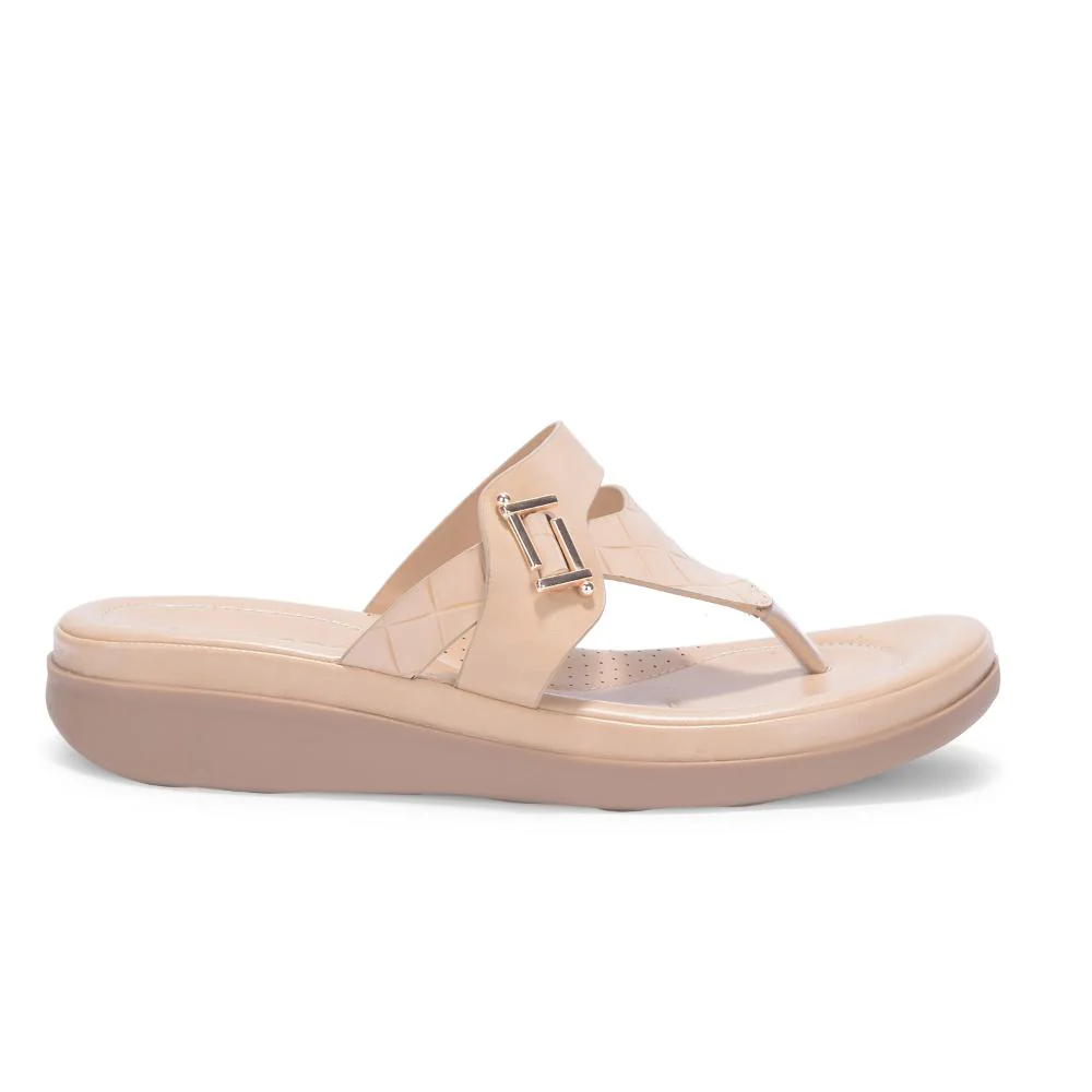 Senorita By Liberty Women JD-13 Beige Casual Slipper - Image 2