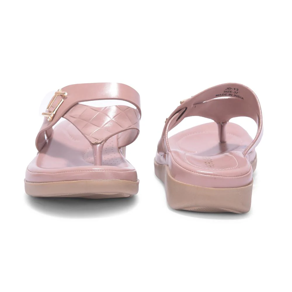 Senorita By Liberty Women JD-13 Peach Casual Slipper - Image 4