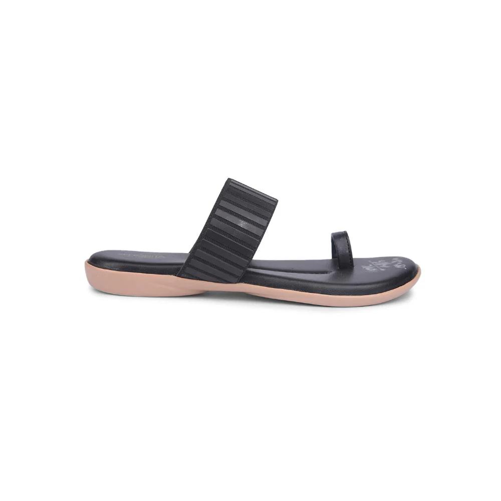 Senorita By Liberty Women MK-237E Black Casual Thong - Image 2