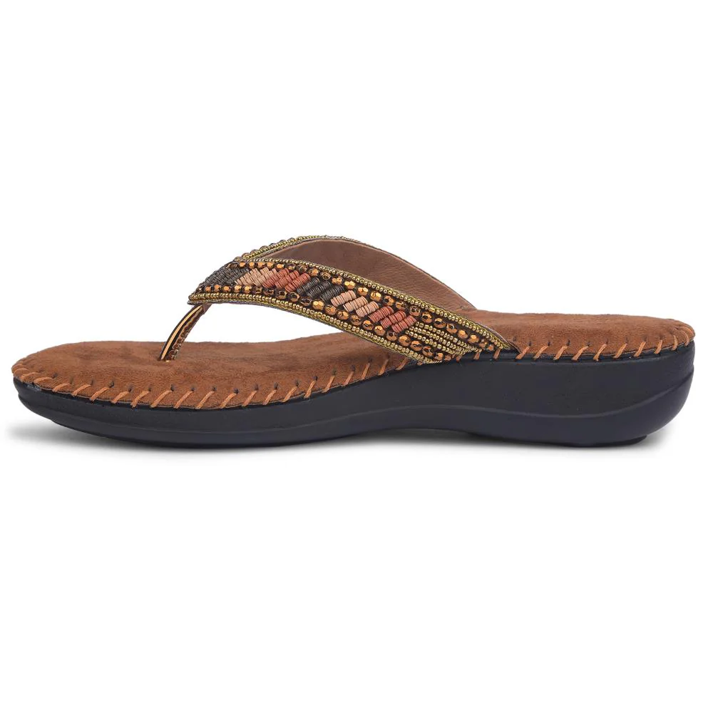 Senorita By Liberty Women STY-39 Brown Ethnic Sandal - Image 3