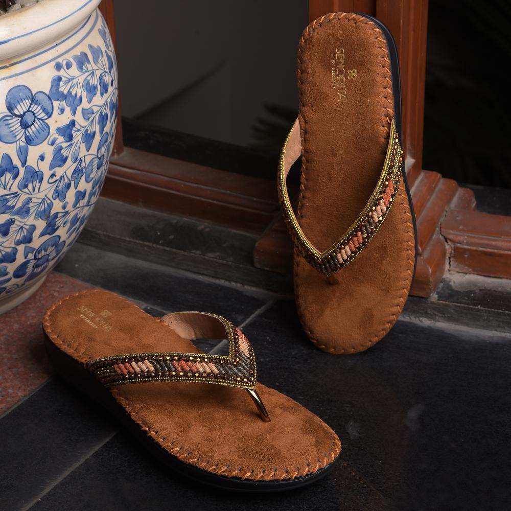 Senorita By Liberty Women STY-39 Brown Ethnic Sandal - Image 4