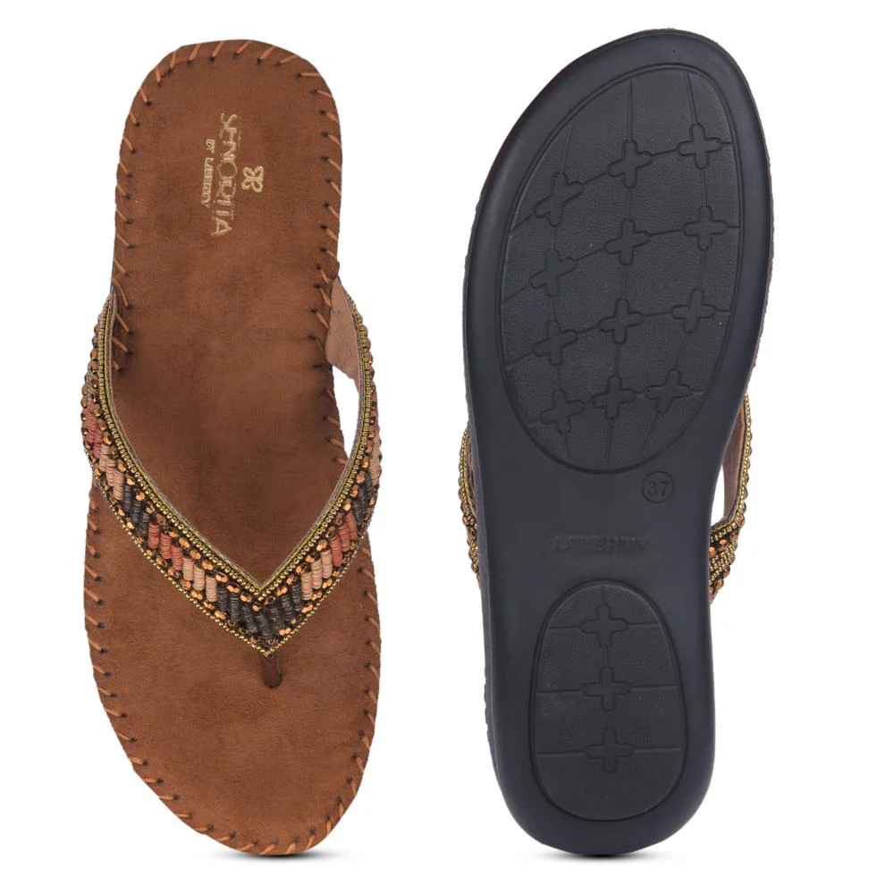 Senorita By Liberty Women STY-39 Brown Ethnic Sandal - Image 6