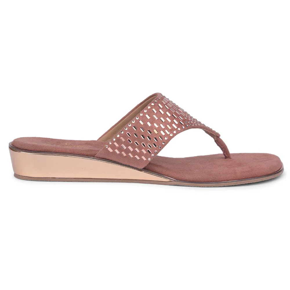 Senorita By Liberty Women STY-71 Peach Casual Slippers - Image 2