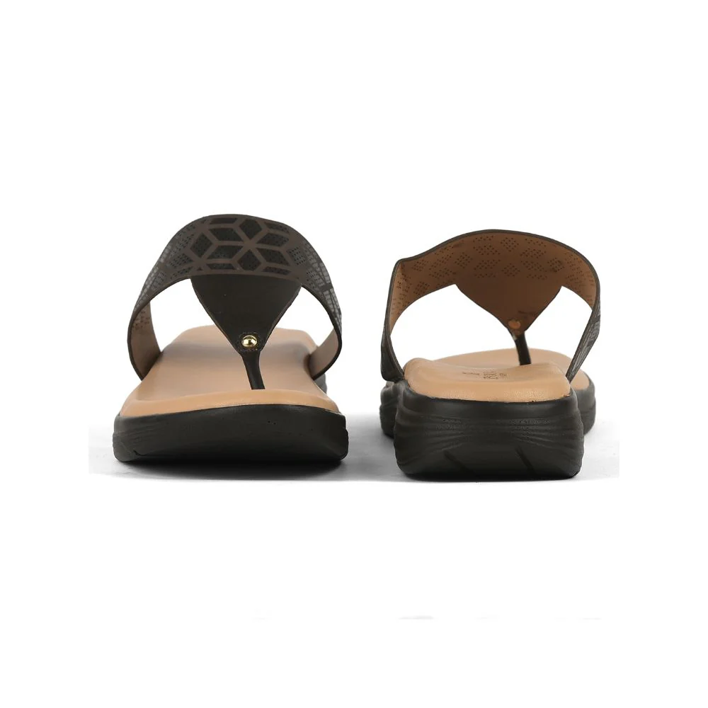 Senorita Casual (Brown) Slipper For Ladies SMT-6 By Liberty - Image 4