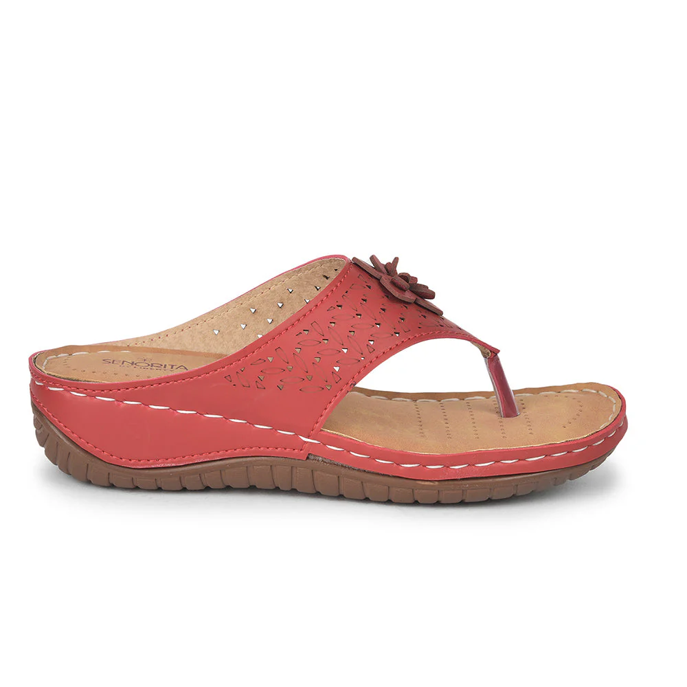 Senorita Casual Cherry Slipper For Women LAF-756 By Liberty - Image 2