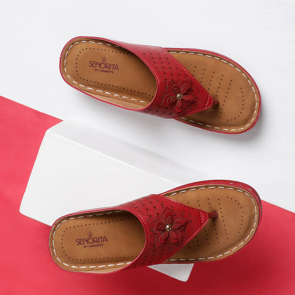 Senorita Casual Cherry Slipper For Women LAF-756 By Liberty - Image 3