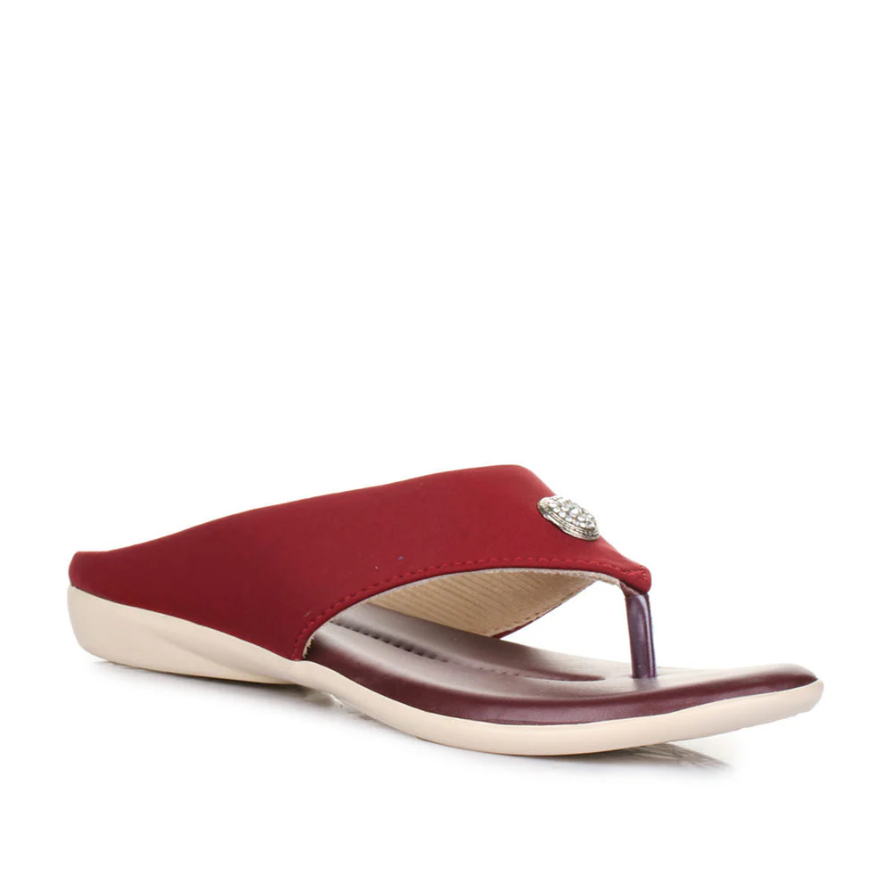 Senorita Casual (Cherry) Slippers For Women MK-08 By Liberty