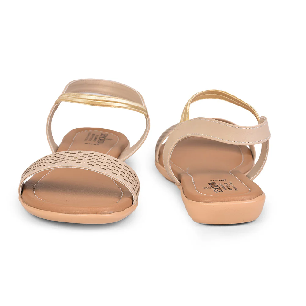 Senorita Casual (Cream) Sandals For Women MK-82 By Liberty - Image 4