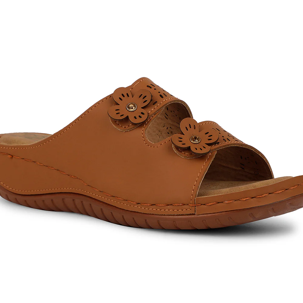 Senorita Casual Tan Slipper For Women S624-07 By Liberty - Image 5