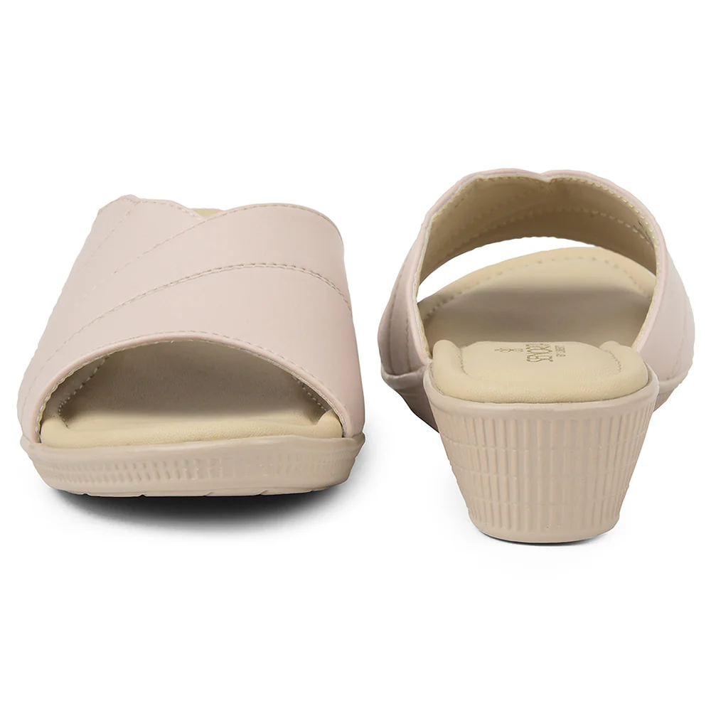 Senorita Cream Casual Sandal For Women AFL-2 By Liberty - Image 5