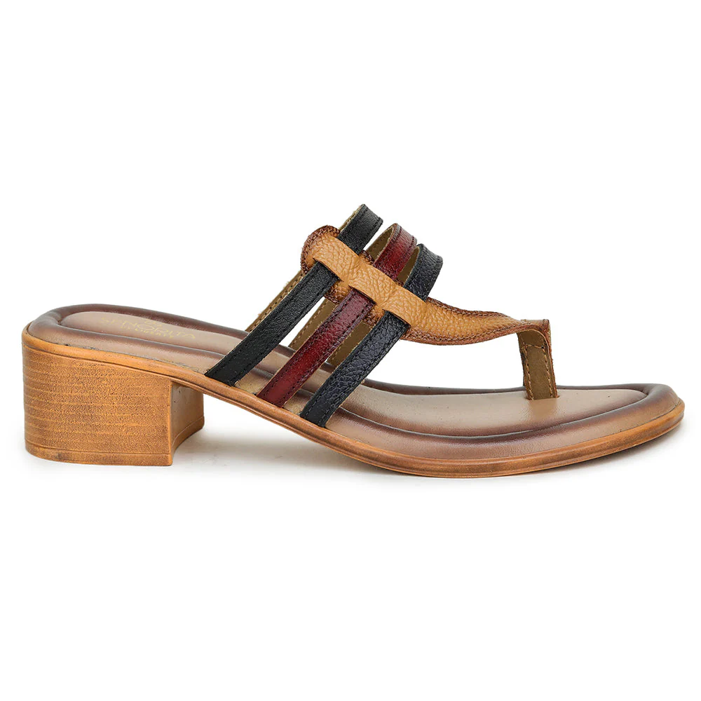 Senorita Ethnic (Beige) Sandals For Women MDL-26 By Liberty - Image 2