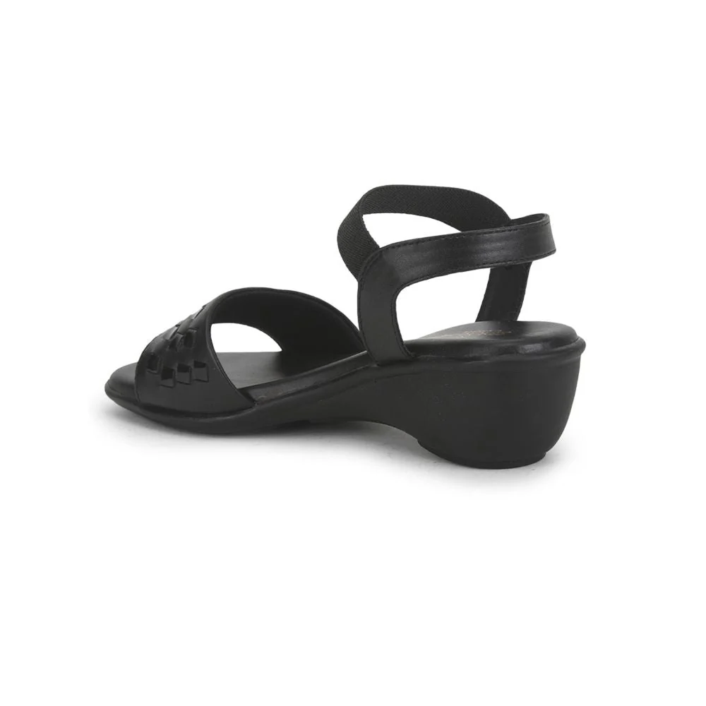 Senorita Ethnic Sandal For Ladies (Black) MDL-80 By Liberty - Image 5
