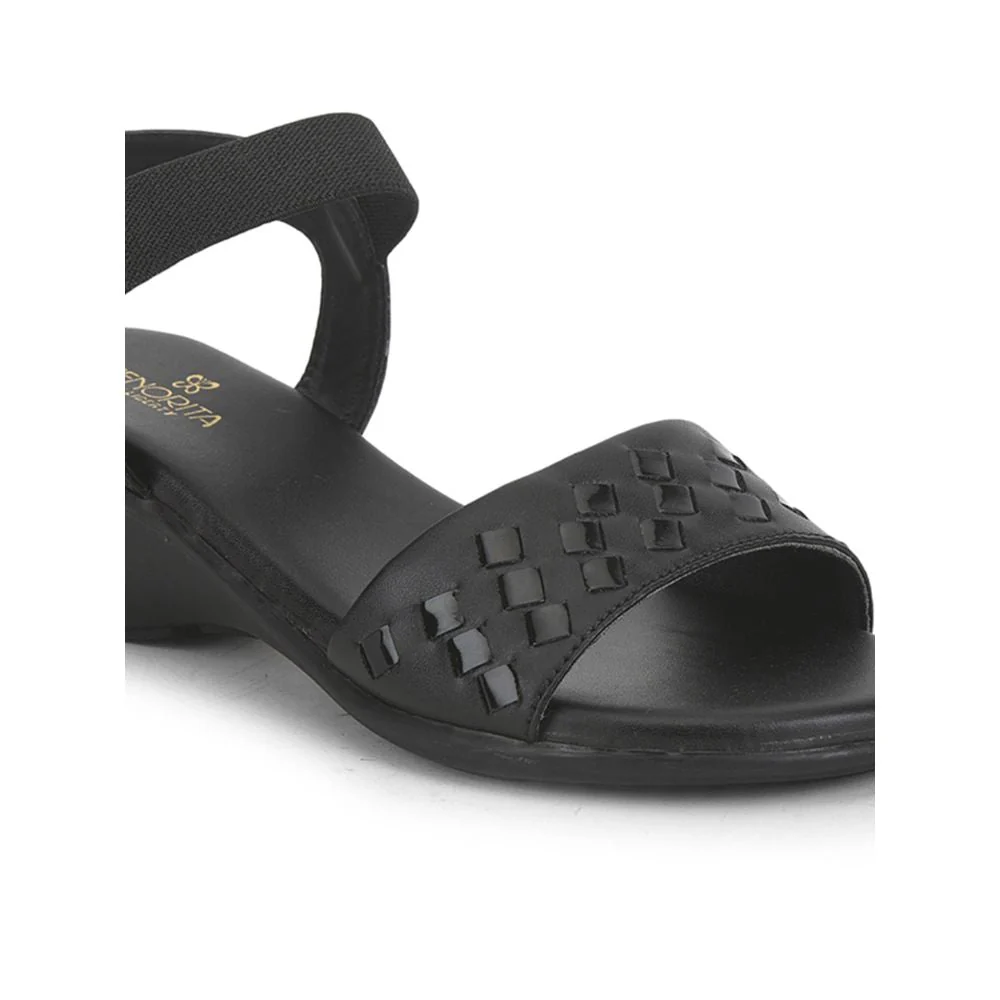 Senorita Ethnic Sandal For Ladies (Black) MDL-80 By Liberty - Image 6